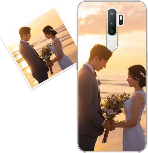 Vista 134 de Funda personalizada compatible con Oppo A1 Pro, fundas de teléfono personalizadas con imagen de foto, imagen de texto, cubierta transparente