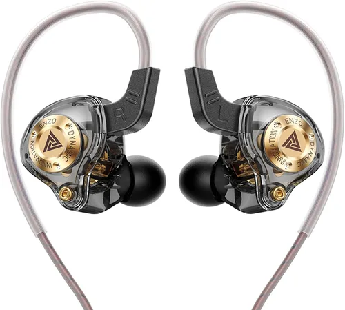 Vista 14 de Piluyaa Auriculares con cable para juegos IEM con 1DD, QKZ ENZO en el oído, auriculares de alta fidelidad, sonido de graves con nuevo controlador