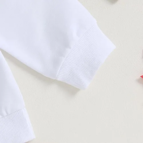 Vista 4 de Disfraz de Halloween para bebé niña pequeña, sudadera con cuello redondo y pantalones acampanados, para otoño