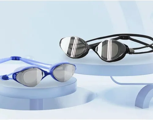 Vista 3 de Electroplated Coating Swimming Goggles Large Field-of-view Eye-protection