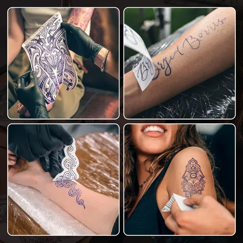 Vista 9 de MUNBYN ITP871 Papel de transferencia de tatuajes 50 hojas A4 Papel
