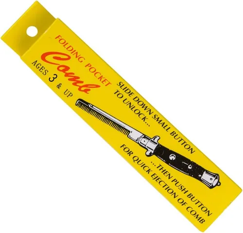 Vista 4 de Rhode Island Novelty Peine plegable de bolsillo de acero inoxidable de 9 pulgadas, una pieza