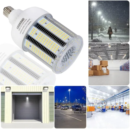 Vista 6 de BMXKPO - Bombilla LED de mazorca de maíz de 100 W, luz diurna de 5000 K, base E26/E39, paquete de 2 Reemplazo 400 vatios halogenuros metálicos HPS