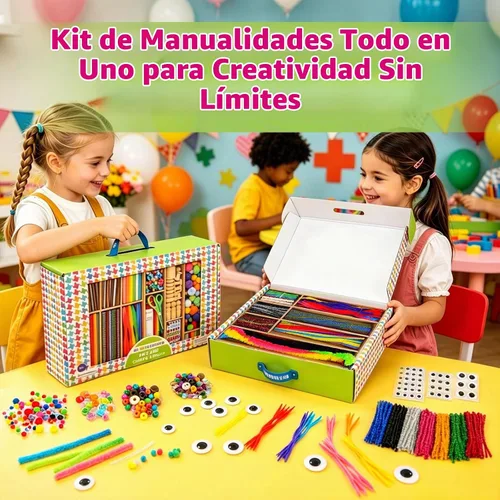 Vista 3 de Kit de Arte y Manualidades de Kid Made Modern – Un DIY de 1.7 kg de Suministros y Materiales de Manualidades para Proyectos Artísticos Creativos Kit