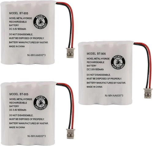 Vista 6 de Kastar Paquete de 1 batería de repuesto para Uniden BT-905 BT905 BP-905 BP905 BT-1006 BT-800 BT800 BP-800 BP800, Uniden TRU3466 TRU348 TRU3485