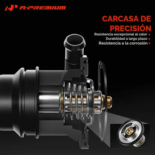 Vista 3 de A-Premium Conjunto de Carcasa de Termostato de Refrigerante de Motor con Sello Compatible con Jeep Grand Cherokee 2011-2020, Wrangler 2012-2017