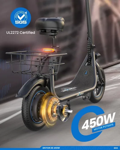 Vista 3 de URBANMAX Scooter eléctrico C1 Pro con asiento