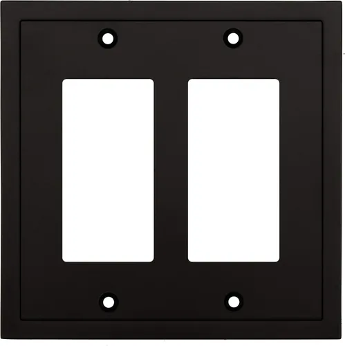 Vista 71 de Henne Bery Placa decorativa de pared con borde moderno, tapa de tomacorriente para cubrir enchufe, aleación de zinc maciza duradera