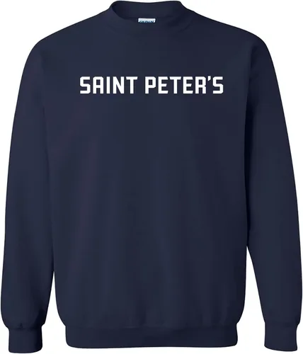 Vista 67 de UGP Campus Apparel NCAA Bloque Básico, Cuello Redondo Color del Equipo, Colegio, Universidad Cremalleras Akron Navy