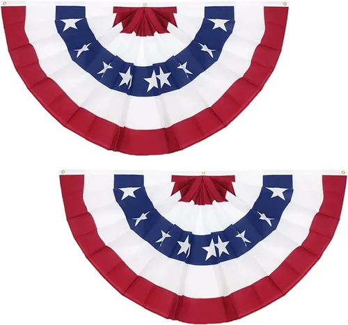 Vista 8 de Paquete de 1 bandera de Estados Unidos de 3 x 6 pies, banderas grandes de Estados Unidos con diseño de estrellas patrióticas y rayas para el 4