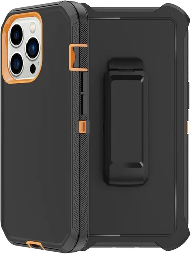 Vista 10 de Funda para iPhone 11 Pro Max con funda de clip para cinturón, 2 protectores de pantalla, protección contra caídas de grado militar, cuerpo completo