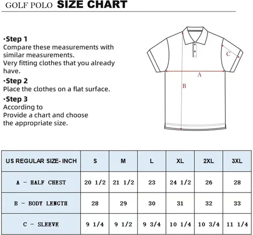 Vista 6 de Mens Polo Shirts Short Sleeve Dry Fit Moisture Wicking Performance Casual Solid Polo Golf Shirt for Men