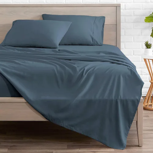 Vista 48 de Bare Home Juego de Sábanas Twin - Sábanas de Cama de Microfibra Ultra-Suave 1800 - Doble Cepillado - Bolsillos Profundos - Ajuste Fácil - Extra