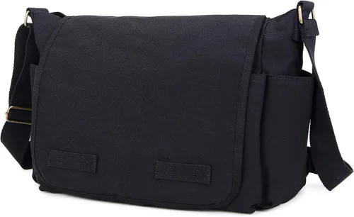 Vista 2 de Sechunk Bolso bandolera grande de lona bolso cruzado