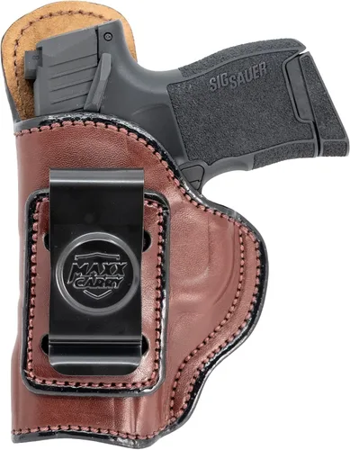 Vista 9 de Maxx Carry Compatible con/repuesto para funda de pistola de cuero IWB compatible con Sig Sauer P365-XMACRO