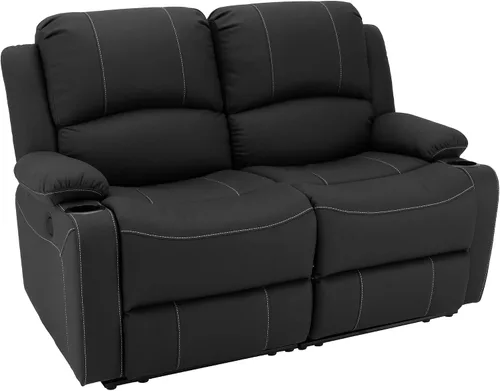 Vista 15 de Camper Comfort Asientos reclinables de pared de 58 pulgadas Sofá reclinable doble Sofá RV Asientos de teatro Muebles