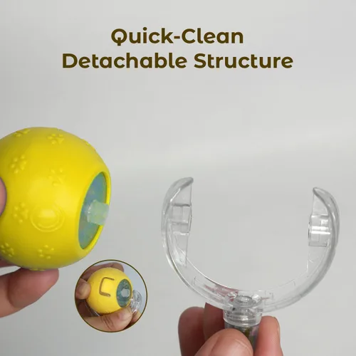 Vista 6 de Pelota de juguete electrónica automática para gatos y perros, juguete inteligente para mascotas con luces LED, sensor de movimiento y sonido
