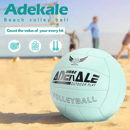 Vista 2 de Volleyball Outdoor Volleyball Ball, Volleyballs for Girls Women, Soft Volleyball Official Size for Beach Pool Playing, Ideal Volleyball Gift