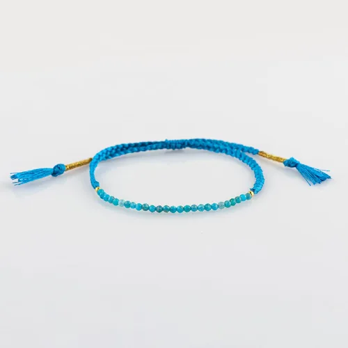 Vista 7 de Thecraftman - Pulsera trenzada de cuentas naturales, cristales energéticos, regalo para ella, pulsera de protección de hilo trenzado de mano