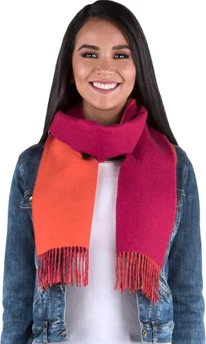 Vista 2 de Inca Fashions - Bufanda de lana de alpaca, 100% pura alpaca para bebé, bufanda reversible de doble cara