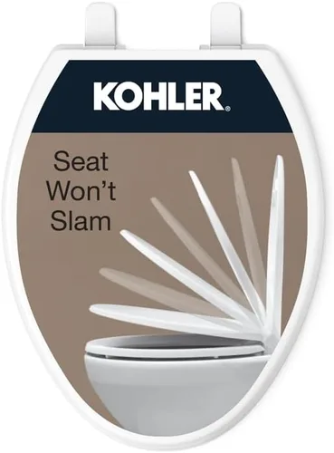 Vista 11 de KOHLER Brevia Quiet Close - Asiento de inodoro alargado, color blanco