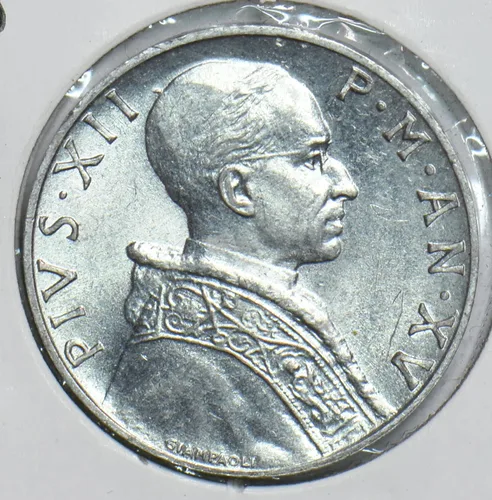 Vista 2 de Collectible Coin Vatican 1953 5 Lire BU 198610