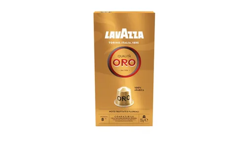 Vista 9 de Lavazza Qualita Oro 100 unidades para Nespresso Original, cápsulas de aluminio, notas afrutadas y florales, 100% arábica, intensidad 8/13, tostado