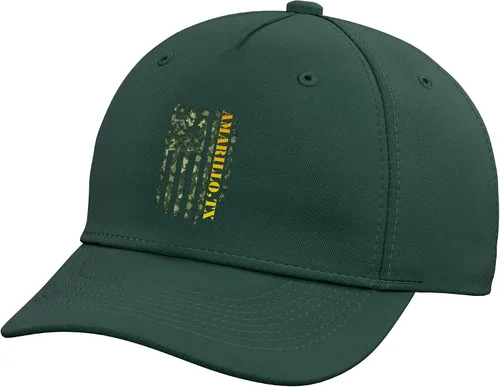 Vista 6 de Amarillo Texas Camouflage USA Flag Adjustable Baseball Hat