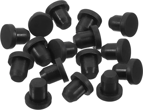 Vista 20 de uxcell 16 Piezas de Tapones de Goma Negros, 2.7mm para Agujeros de Enchufe de 2-2.5mm/0.08-0.1
