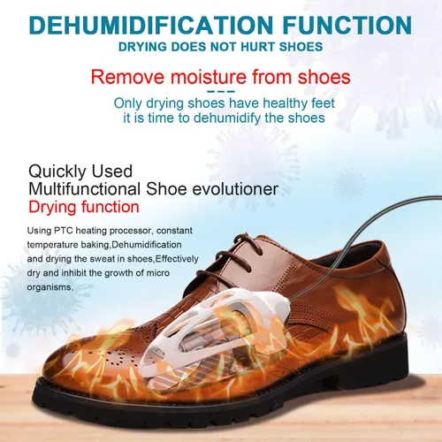 Vista 6 de BQHY Shoe Dryer,Foot Dryer,Shoe Deodorizer,Shoes Deodorant,Boot Dryer,Shoe Odor Eliminator Remover,Smart Timer,1 Pair