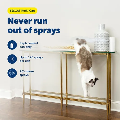 Vista 2 de PetSafe SSSCAT - Espray automático para mascotas para disuasión - Corrección de comportamiento sin contacto - Sensor de movimiento con ráfaga