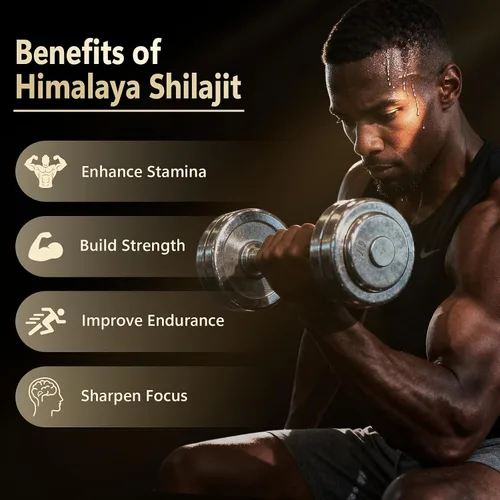 Vista 4 de Shilajit para hombres y mujeres – Gomitas Shilajit del Himalaya y resina de oro Shilajit 100% pura natural – Ashwagandha para hombres, ácido