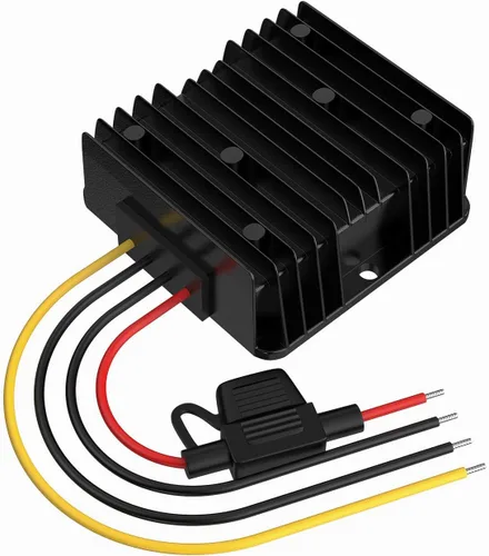 Vista 8 de Convertidor de 24 V a 12 V, convertidor descendente CC-CC, convertidor de voltaje de potencia de 5 A 60 W con fusible impermeable, transformador