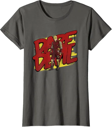 Vista 7 de Marvel Daredevil - Traje amarillo y rojo She-Hulk Disney+ camiseta, Negro