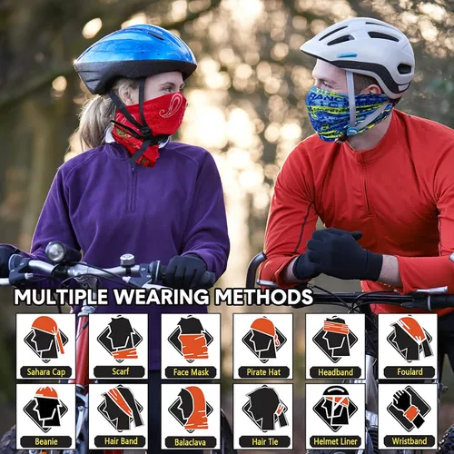 Vista 5 de Tarpop 30 unidades de polainas para el cuello, bufanda, banda elástica para la cabeza que absorbe el sudor para mujeres y hombres, deportes, yoga