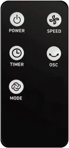 Vista 8 de Seasons Comfort Ventilador de torre oscilante de 40 pulgadas con control remoto y 3 ajustes de velocidad, oscilación de 55 grados, silencioso