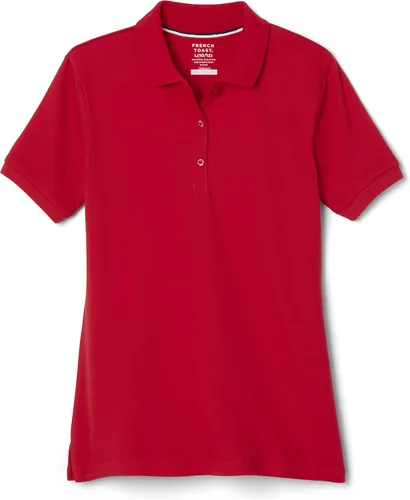 Vista 8 de French Toast Women's Juniors' Short Sleeve Stretch Pique Polo Shirt