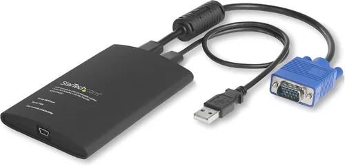 Vista 11 de StarTech Adaptador Portátil de Carrito de Choque para Laptop para Gestión de Servidores, Consola KVM USB/VGA, Windows/Linux/MacOS - TAA