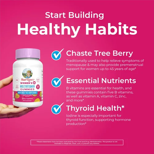 Vista 5 de MaryRuth's Multivitamínico para mujeres mayores de 40 años Sin azúcar Vitaminas veganas para mujer Apoyo inmunológico Multivitamínico diario