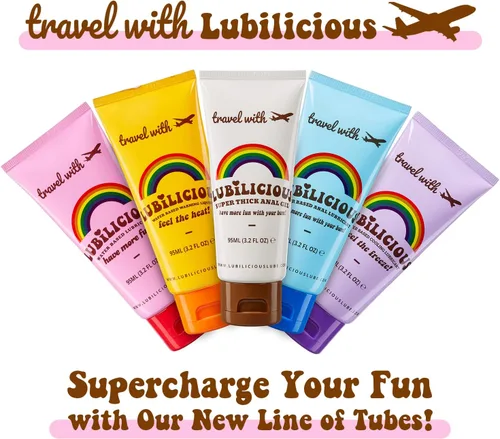 Vista 5 de Lubilicious - Paquete combinado de lubricante refrescante y calentador, lubricante personal para parejas, hombres y mujeres, 6.4 onzas