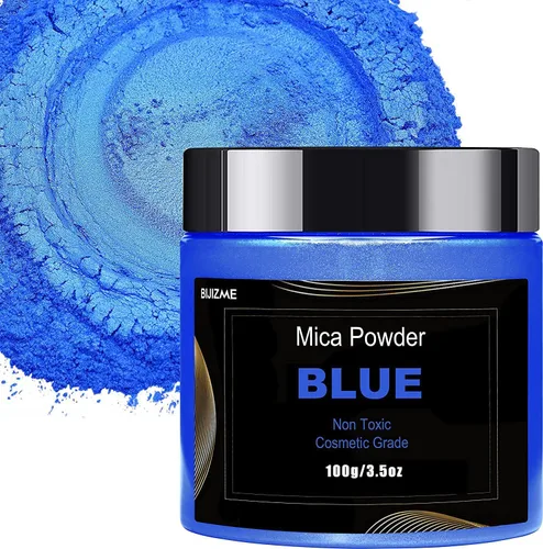 Vista 18 de Pigmento en polvo de mica negra (3.53 onzas), polvo de mica metálica de grado cosmético para resina epoxi, brillo de labios, jabón, fabricación