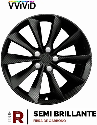 Vista 7 de VViViD® Black True R Rollo de Vinilo Envoltorio de Fibra de Carbono con Tecnología de Liberación de Aire (5 Pies por 5 Pies)