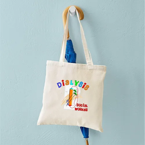 Vista 4 de CafePress Dialysisisabigpain - Bolsa de lona natural, bolsa de compras de tela, Caqui