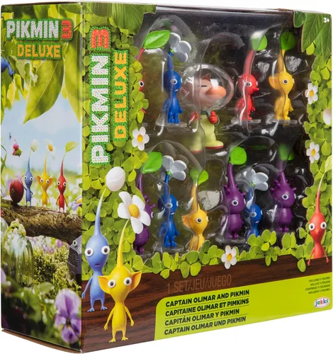Vista 8 de Nintendo Juego de figuras de acción del Capitán Olimar y Pikmin – Incluye 11 figuras altamente detalladas – Pikmin vienen en colores amarillo, rojo