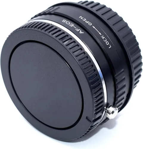 Vista 4 de Adaptador AF a EOS con vidrio óptico, compatible con lentes Sony Alpha A Minolta MA AF para cámaras SLR Canon EOS (EF, EF-S) 7D 550D 500D 1000D 60D