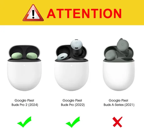Vista 2 de Fintie Funda protectora para Google Pixel Buds Pro 2 (2024) / Google Pixel Buds Pro (2022), piel sintética de alta calidad, ajuste delgado, cierre