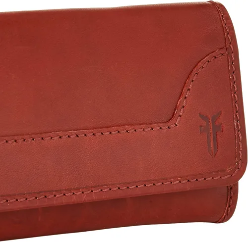 Vista 3 de FRYE Cartera de piel Melissa Continental Snap