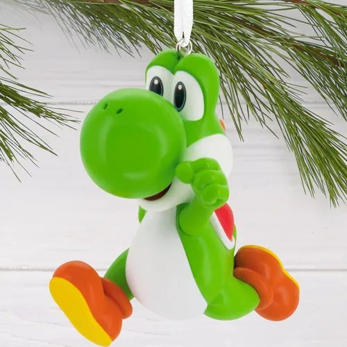 Vista 5 de Hallmark Nintendo Super Mario Yoshi - Adorno navideño