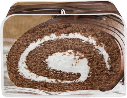 Vista 32 de chaqlin Cubierta para tostadora con estampado de chocolate, 2 rebanadas, resistente a las manchas, cubierta para horno de pan de diseño divertido