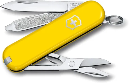 Vista 10 de Victorinox Classic SD Swiss Army – Navaja suiza de bolsillo, compacta, 7 funciones, navaja de bolsillo fabricada en Suiza con hoja pequeña Parque